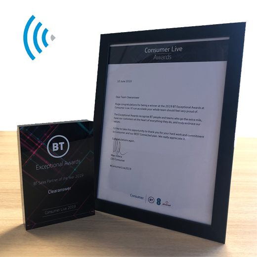 Clearanswer - BT Partner of the Year 2019